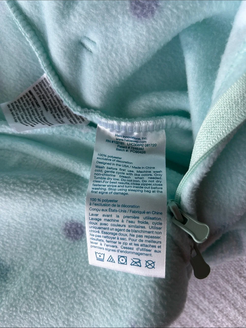 2 Halo Sleepsack Sleeveless Swaddle Newborn size